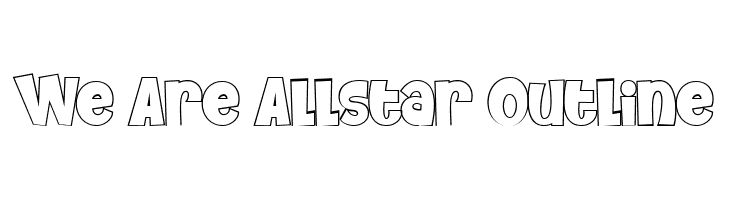We Are Allstar Outline  Descarca Fonturi Gratis