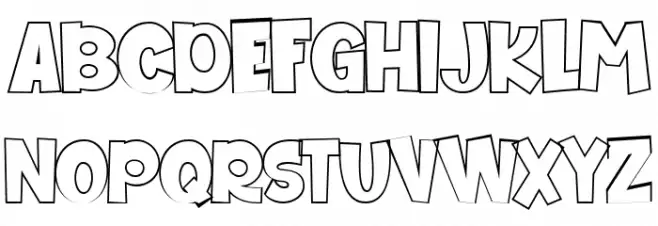 We Are Allstar Outline Fuentes MAYÚSCULAS