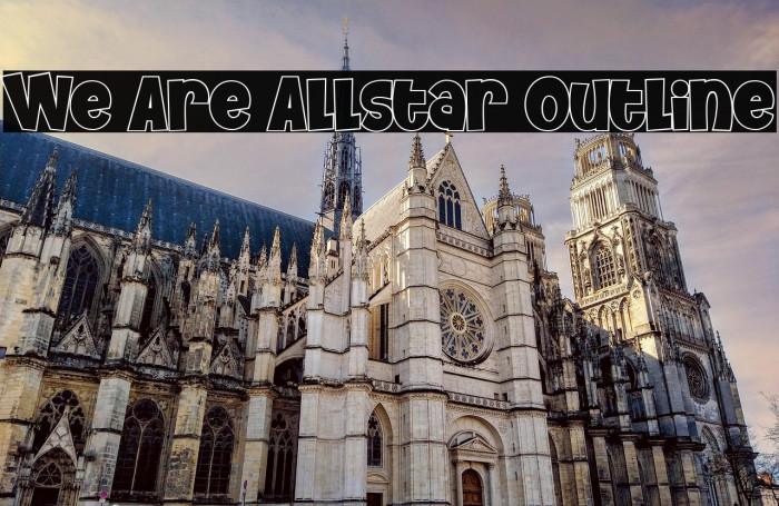 We Are Allstar Outline Example 1