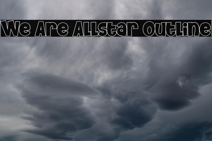 We Are Allstar Outline Example 3