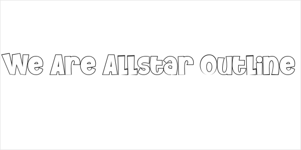 We Are Allstar Outline Logo