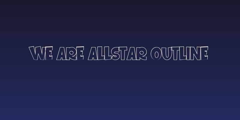 We Are Allstar Outline Social Header
