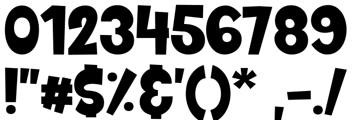 We Are Allstar Regular Font OTHER CHARS