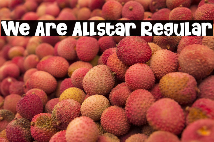 We Are Allstar Regular Example 1