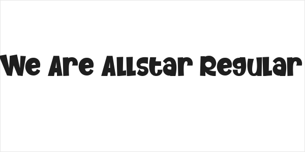 We Are Allstar Regular Logo