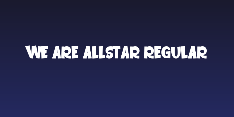 We Are Allstar Regular Social Header