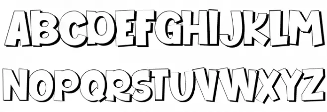 We Are Allstar shadow Font UPPERCASE
