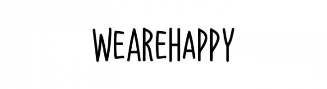 We Are Happy  Скачать бесплатные шрифты