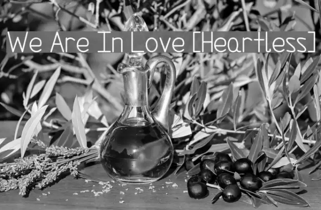 We Are In Love [Heartless] Font examples