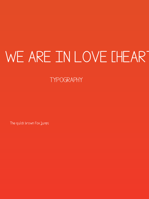 We Are In Love [Heartless] Poster