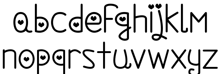 We Are In Love Font LOWERCASE
