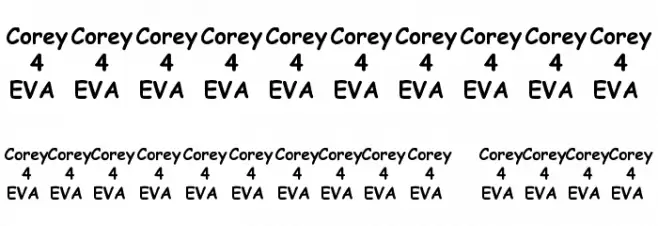 We Love Corey Fonte OUTROS PERSONAGENS