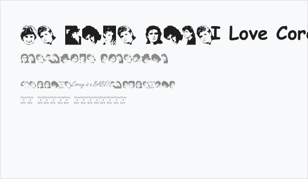 We Love Corey Business Card