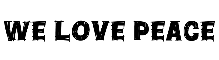 We Love Peace  Fuentes Gratis Descargar