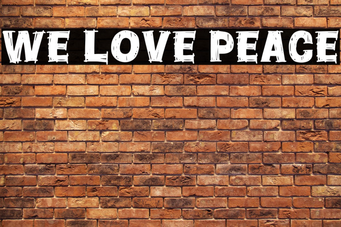 We Love Peace Example 3