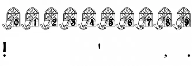 We Pray Font OTHER CHARS