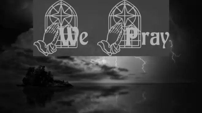 We Pray Font examples