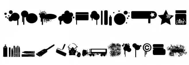 We Spray Schriftart Groß