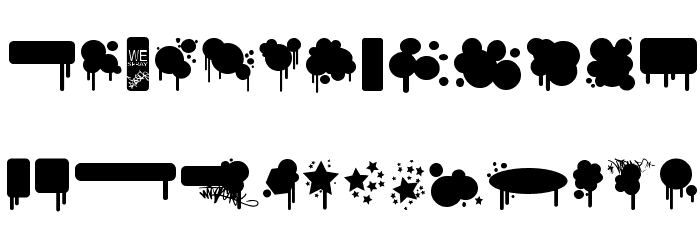 We Spray Font LOWERCASE
