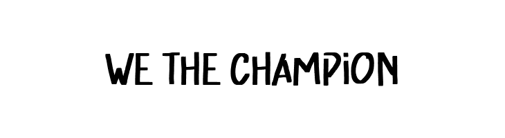 We The Champion  免费字体下载