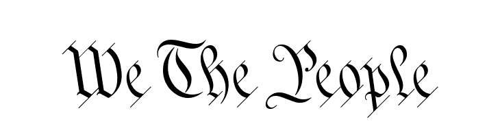 We The People  Free Fonts Download