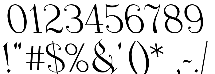 We The People Font OTHER CHARS