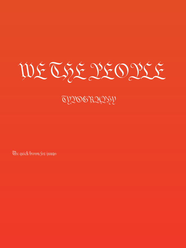 We The People Poster