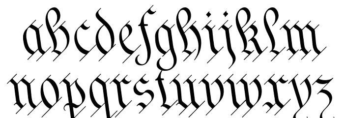 We The People Font LOWERCASE