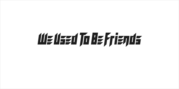 We Used To Be Friends Logo