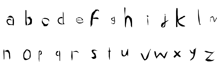 We are smelting sand SHOVEL Font LOWERCASE