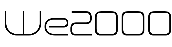 We2000 Font