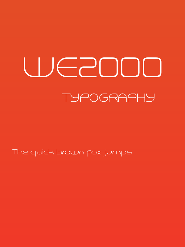We2000 Poster