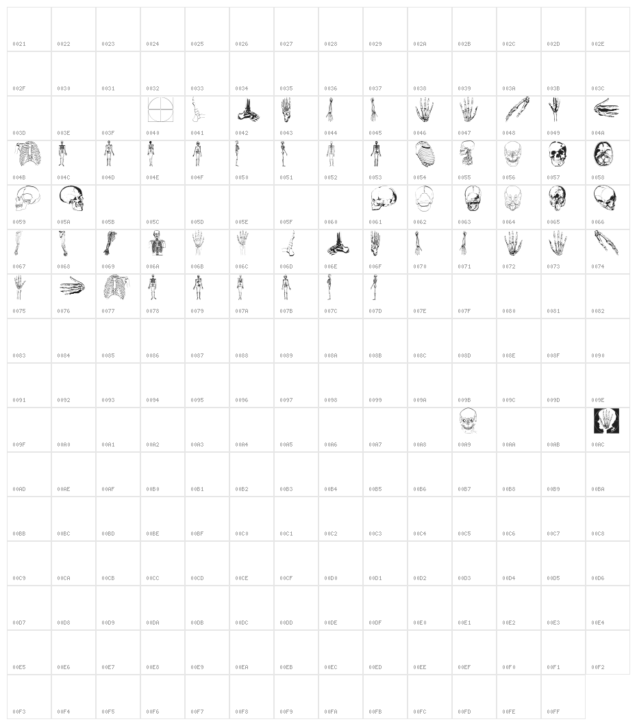 WeInside Character Map