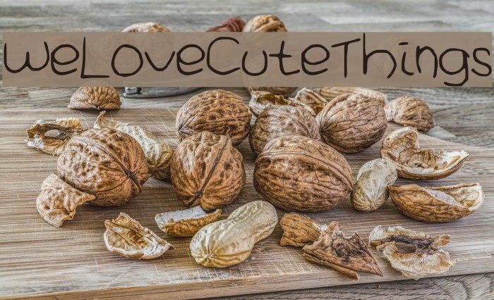 WeLoveCuteThings Font examples