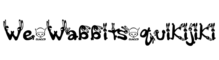 We_Wabbits_quikijiki Font