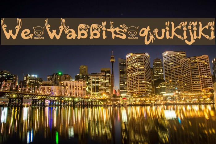 We_Wabbits_quikijiki Font examples