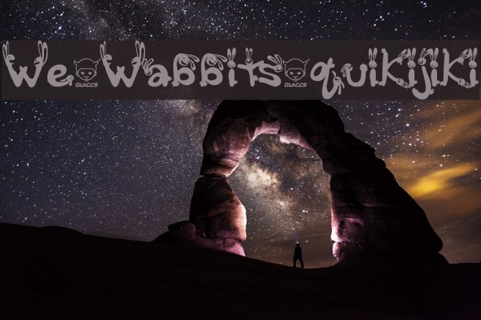 We_Wabbits_quikijiki Font examples