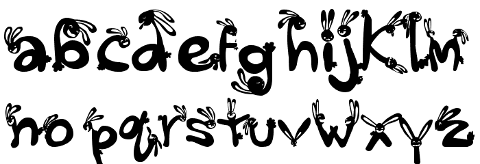 We_Wabbits_quikijiki Font LOWERCASE