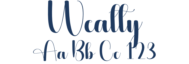 Wealty Font Preview