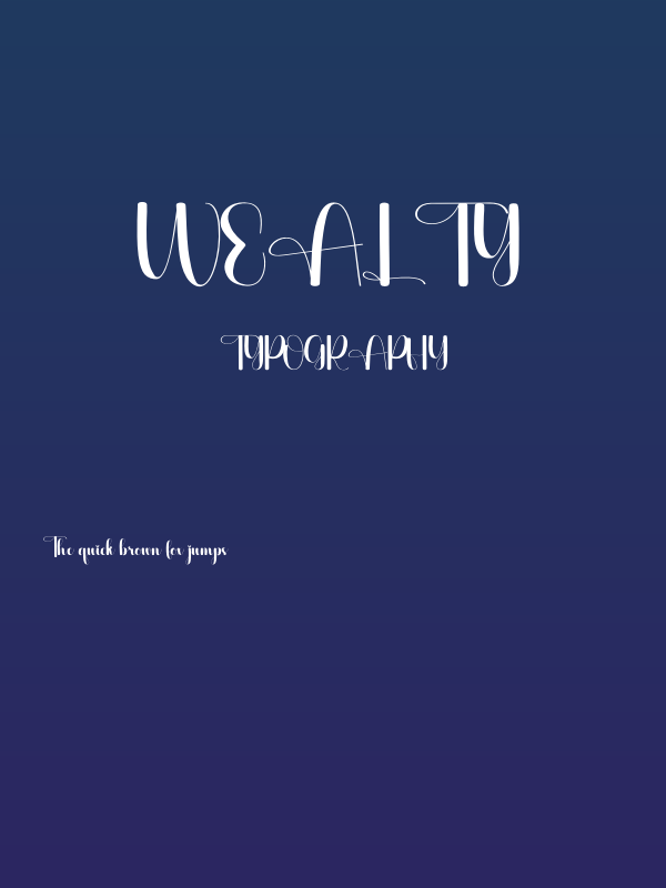 Wealty Poster
