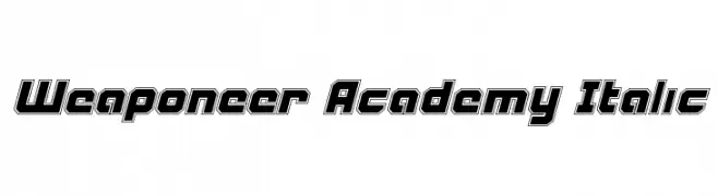 Weaponeer Academy Italic  Frei Schriftart Herunterladen