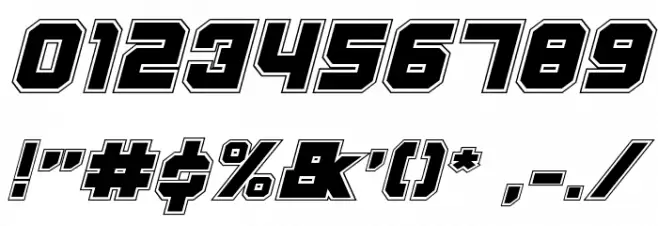 Weaponeer Academy Italic Font OTHER CHARS