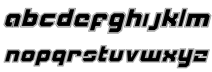 Weaponeer Academy Italic Font LOWERCASE