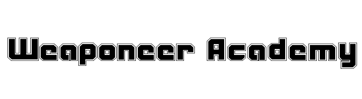 Weaponeer Academy  नि: शुल्क फ़ॉन्ट्स डाउनलोड