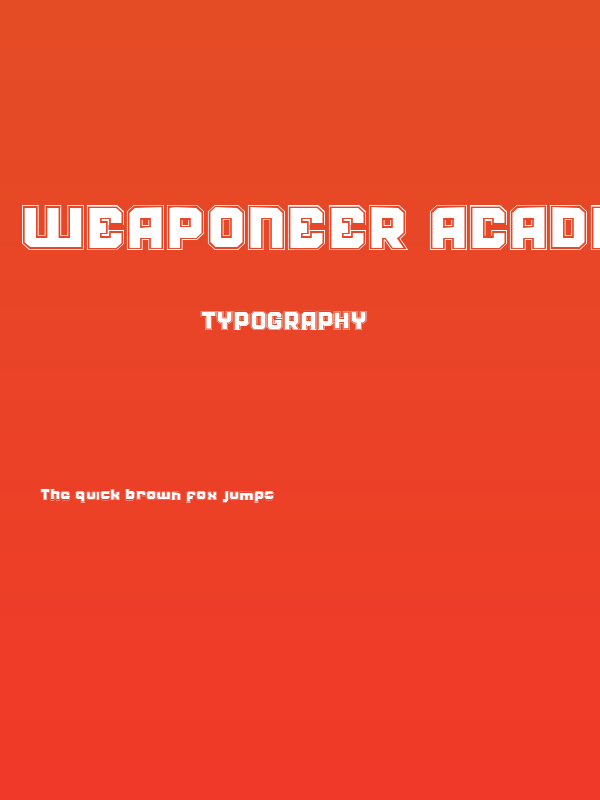 Weaponeer Academy Poster