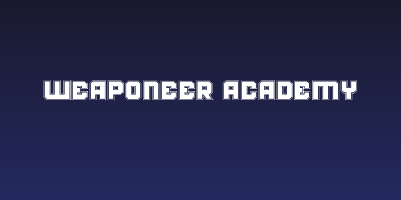 Weaponeer Academy Social Header