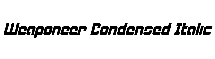 Weaponeer Condensed Italic  font caratteri gratis