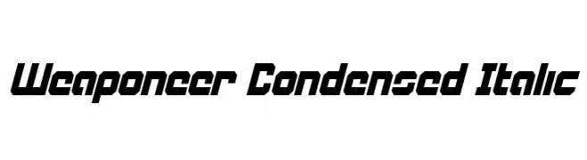 Weaponeer Condensed Italic 