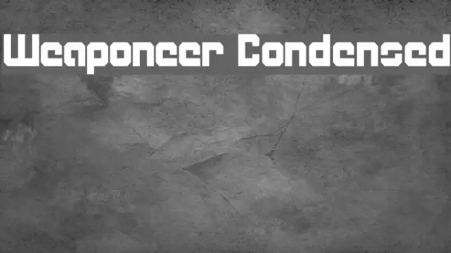 Weaponeer Condensed Font examples
