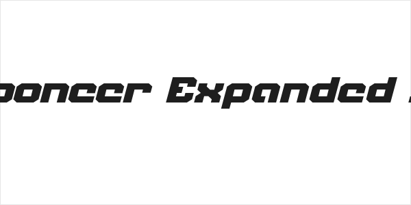 Weaponeer Expanded Italic Logo